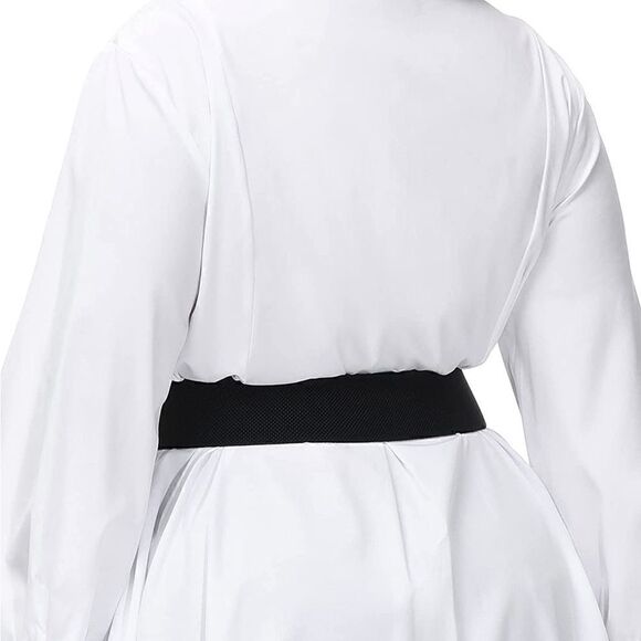 Black Textured Waistband Belt  main image 4